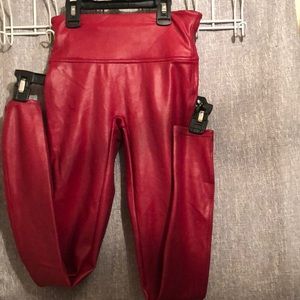 Spanx faux leather leggings